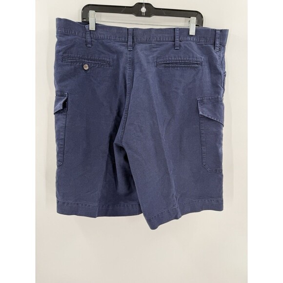 Polo Ralph Lauren Navy Linen Blend Drawstring Cargo Shorts Size XLARGE EUC - Picture 5 of 10